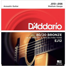 Струни DAddario EJ12 80/20 Bronze 13-56 Medium