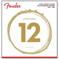Струны Fender 880L Dura-Tone Coated 80/20 Bronze 12-52 Light