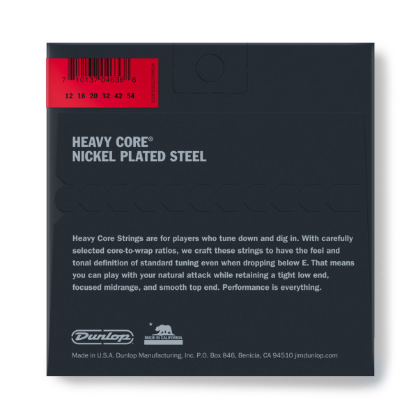 Струни Dunlop DHCN1254 Heavy Core 12-54 Heaviest