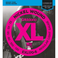Струни DAddario EXL170-6 XL 32-130 Regular Light 6-String