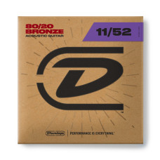 Струни Dunlop DAB1152 80/20 Bronze 11-52 Medium Light
