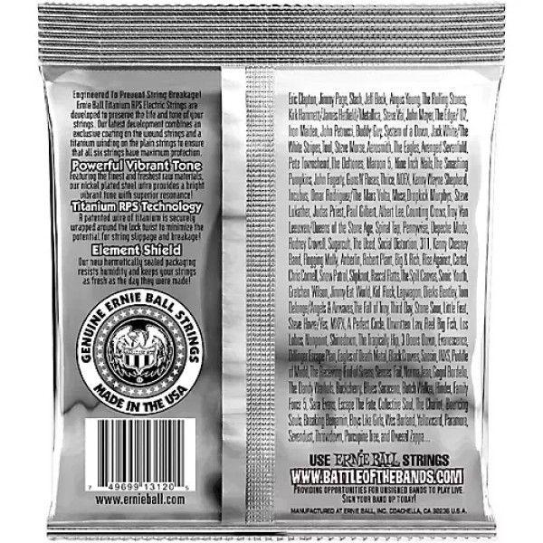 Струни Ernie Ball 3120 Coated Titanium RPS 11-48 Power Slinky
