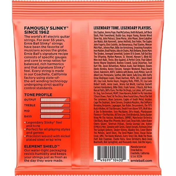 Струни Ernie Ball 2615 10-62 7-string Skinny Top Heavy Bottom