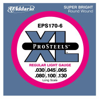 Струни DAddario EPS170-6 ProSteels 32-130 Regular Light 6-String