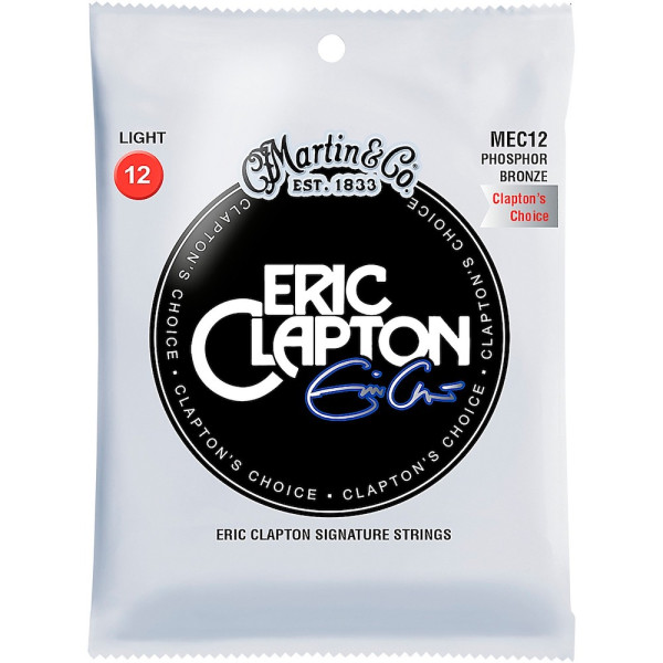 Струни Martin MEC12 Claptons Choice Phosphor Bronze 12-54 Light