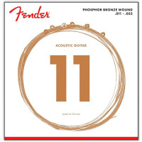 Струны Fender 60CL Phosphor Bronze 11-52 Custom Light
