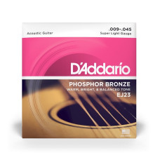 Струни DAddario EJ23 Phosphor Bronze 09-45 Super Light