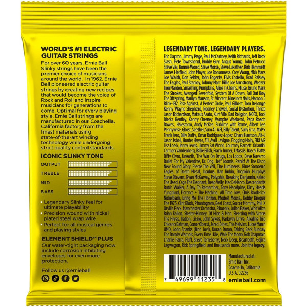 Струни Ernie Ball 3627 11-54 Beefy Slinky 3-pack