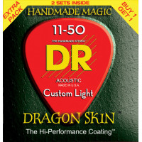 Струны DR Strings DSA2-11 Dragon Skin 11-50 Custom Light 2 Pack