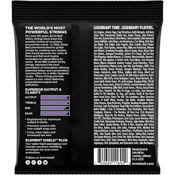 Струни Ernie Ball 2717 Cobalt 10-48 Ultra Slinky