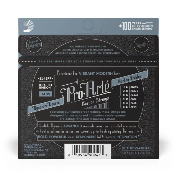 Струни DAddario EJ45FF Pro-Arte Carbon Normal Tension