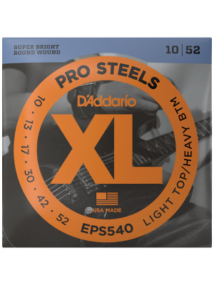 Струни DAddario EPS540 XL ProSteels 10-52 Light Top / Heavy Bottom