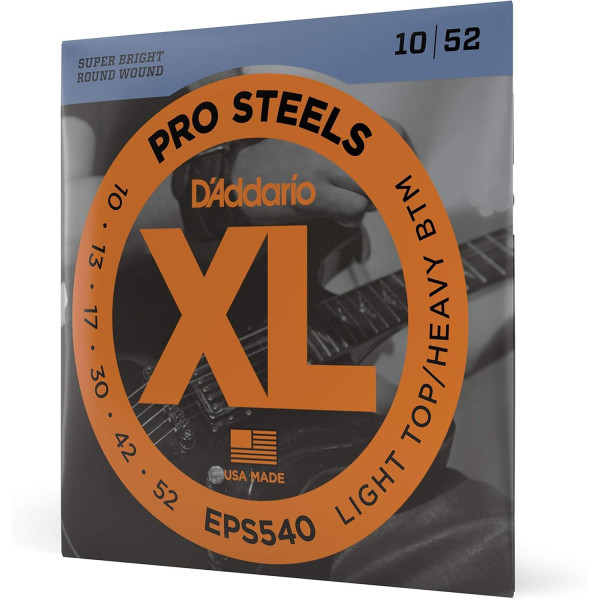 Струни DAddario EPS540 XL ProSteels 10-52 Light Top / Heavy Bottom