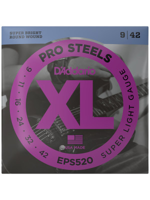Струни DAddario EPS520 XL ProSteels 9-42 Super Light