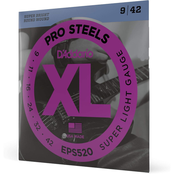 Струни DAddario EPS520 XL ProSteels 9-42 Super Light