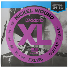 Струни DAddario EXL156 XL 24-84 Fender Bass VI