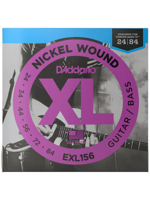 Струни DAddario EXL156 XL 24-84 Fender Bass VI