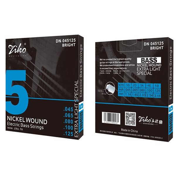Струни Ziko DN-045-5 45-125 Extra Light 5-string