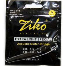 Струни Ziko DAG-010 Copper 10-48 Extra Light
