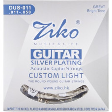 Струни Ziko DUS-011 Silver 11-50 Custom Light