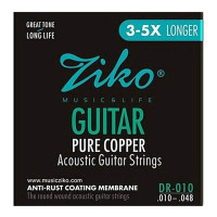 Струны Ziko DR-010 Pure Copper 10-48 Extra Light
