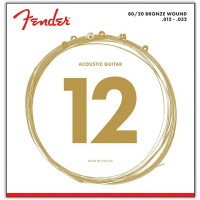 Струны Fender 70L 80/20 Bronze 12-52 Light