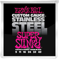 Струни Ernie Ball 2248 Stainless Steel 9-42 Super Slinky