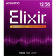 Струни Elixir 16077 Nanoweb Phosphor Bronze 12-56 Light-Medium