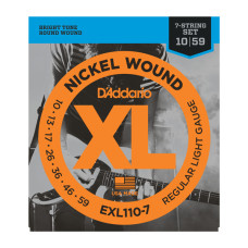 Струни DAddario EXL110-7 XL 7-string 10-59 Regular Light