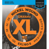Струны DAddario EXL160-5 XL 50-135 Medium 5-String