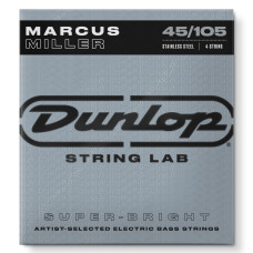Струни Dunlop DBMMS45105 Super Bright Bass Stainless Steel 45-105 Marcus Miller Signature