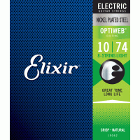 Струны Elixir 19062 OPTIWEB 10-74 - 8 string Light