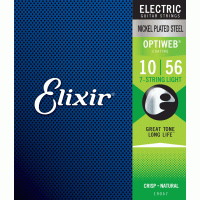 Струни Elixir 19057 OPTIWEB 10-56 - 7 string Light