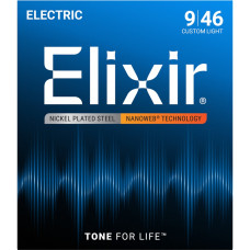 Струни Elixir 12027 NANOWEB 9-46 Custom Light