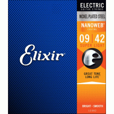 Струни Elixir 12002 NANOWEB 9-42 Super Light