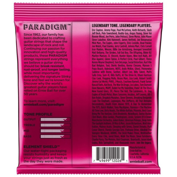 Струны Ernie Ball 2023 Paradigm 9-42 Super Slinky