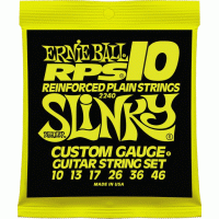 Струни Ernie Ball 2240 Reinforced Plain Strings 10-46 RPS-10 Slinky