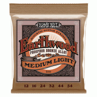 Струны Ernie Ball 2146 Earthwood Phosphor Bronze 12-54 Medium Light