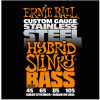 Струни Ernie Ball 2843 Stainless Steel Bass 45-105 Hybrid Slinky