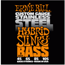 Струни Ernie Ball 2843 Stainless Steel Bass 45-105 Hybrid Slinky