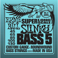 Струни Ernie Ball 2850 5-String Bass 45-130 Super Long Scale Slinky