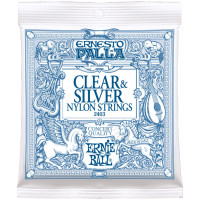 Струни Ernie Ball 2403 Ernesto Palla 28-42 Classical Clear & Silver Nylon