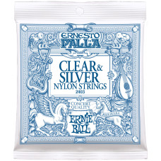 Струни Ernie Ball 2403 Ernesto Palla 28-42 Classical Clear & Silver Nylon
