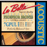 La Bella 7GPUL Phosphor Bronze Acoustic 9-48 Ultra Light
