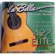 La Bella 427 Elite Clear Nylon, Silver Plated Medium Tension