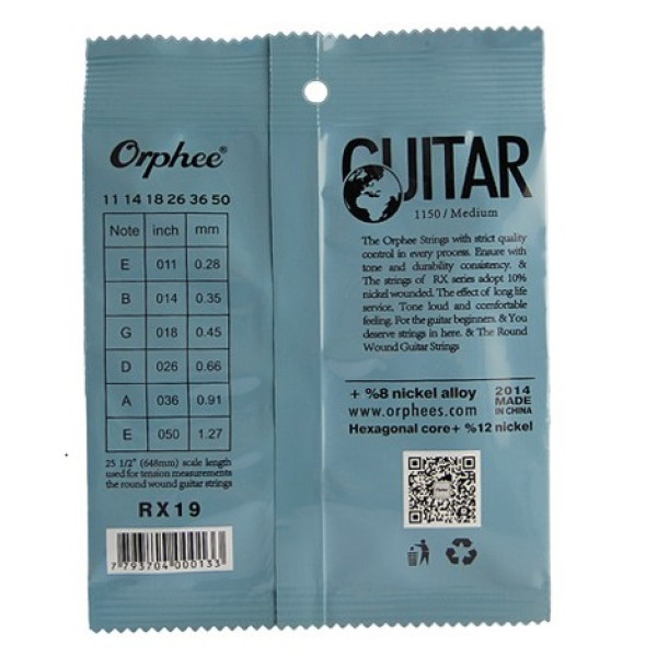 Струни Orphee RX19 11-50 Medium