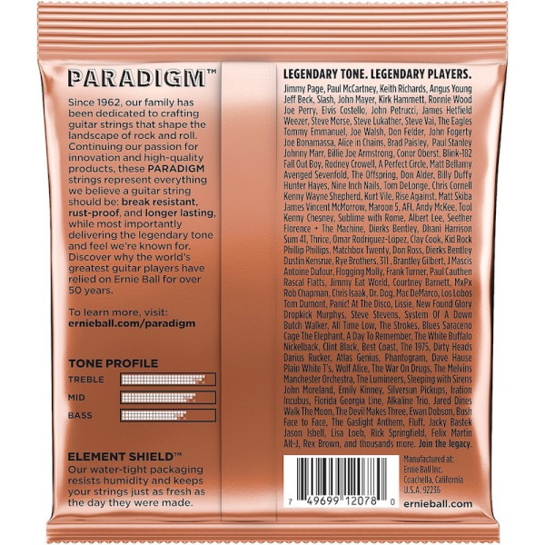Струни Ernie Ball 2078 Paradigm Phosphor Bronze 11-52 Light