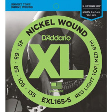 Струни DAddario EXL165-5 XL 45-135 Reg. Light Top / Med. Btm. 5-String
