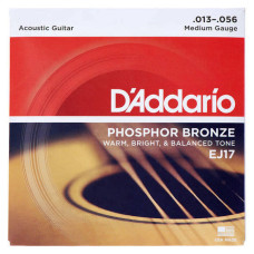 Струни DAddario EJ17 Phosphor Bronze 13-56 Medium